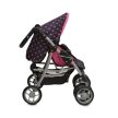 Moni Toys Pinky dots játék babakocsi