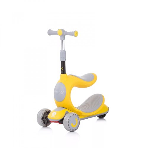 CHIPOLINO SPACE X 2 AZ 1-BEN ROLLER ÉS FUTÓBICIKLI - YELLOW
