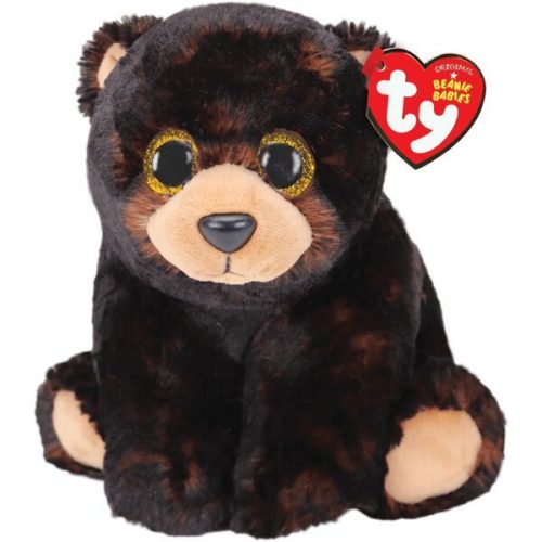 TY Beanie Babies plüssfigura KODI-fekete medve -24cm