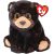 TY Beanie Babies plüssfigura KODI-fekete medve -24cm