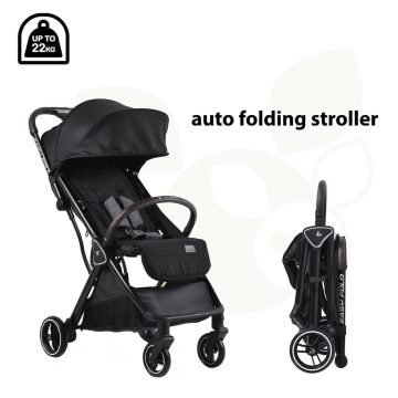   CANGAROO EASY FOLD AUTO CLICK SPORTBABAKOCSI 22 kg-ig - FEKETE