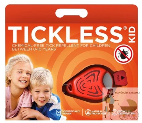 Tickless Ultrahangos kullancsriasztó KID narancs