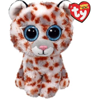 TY BOOS plüssfigura COCO - fehér leopárd- 15cm