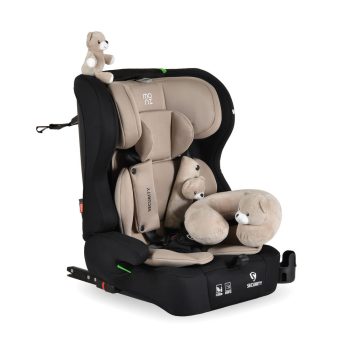   Moni SECURITY autósülés 76-150cm, ajándék plüss+nyakpárna - BEIGE