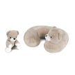 Moni SECURITY autósülés 76-150cm, ajándék plüss+nyakpárna - BEIGE
