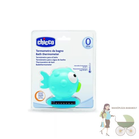 Chicco BabyMoments halacskás vízhőmérő - kék