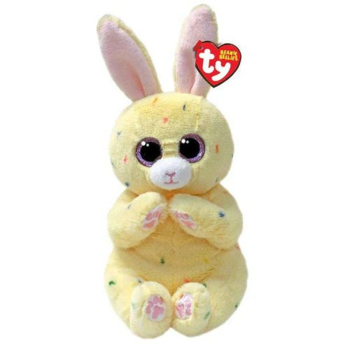 Ty Beanie Bellies plüss figura CREAM, 15 cm - sárga nyuszi