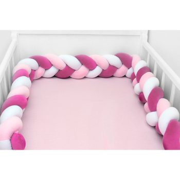 Scamp rácsvédő fonott 180cm Fehér-Rózsaszín-Pink 