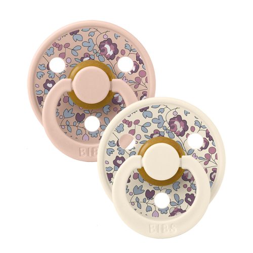 BIBS játszócumi – X Liberty Colour natúr kaucsuk eloise púderrózsaszín 2 db
