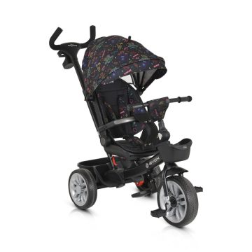   BYOX SPACE tricikli szülőkaros, 360 fokban forgatható NARANCS