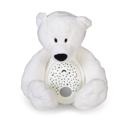 Moni Toys éjjeli fény, projektoros plüss maci -  fehér