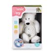 Moni Toys éjjeli fény, projektoros plüss maci -  fehér