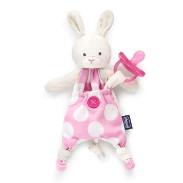 CHICCO Pocket Friend Nyuszi szundikendő és cumitartó
