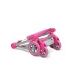 Moni Toys Pink rose játék mózes kosaras babakocsi