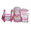 Moni Toys Pink rose játék mózes kosaras babakocsi