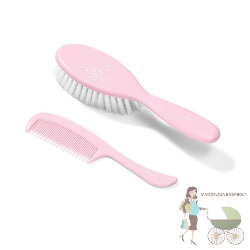 BabyOno fésű-kefe szuperpuha sörtékkel 569/03 rózsaszín