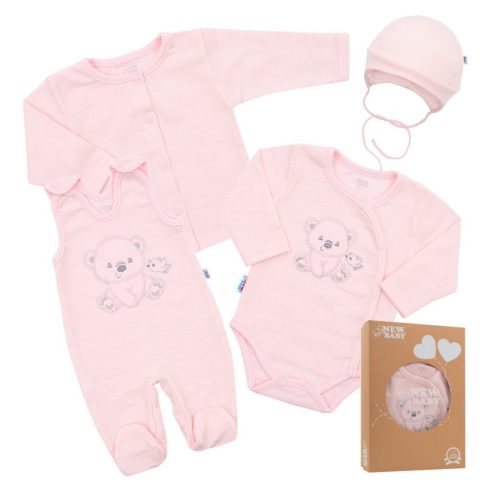New Baby Sweet Bear baba együttes - rózsaszín