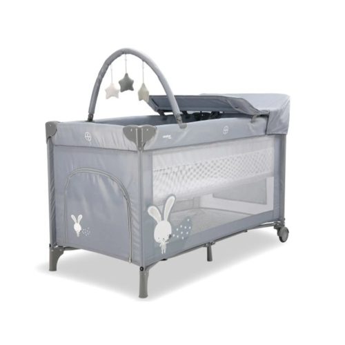 Asalvo Complet utazóágy pelenkázóval - Baby Rabbit Grey